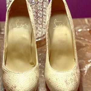 Tan & brown Christian Louboutin